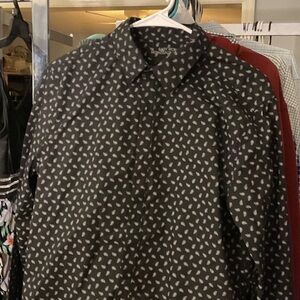 Van Heusen Black and White Patterned Shirt